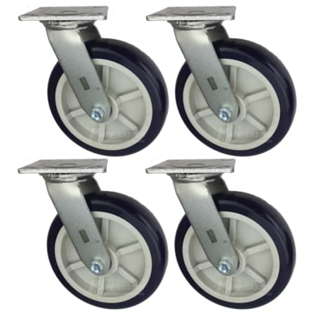 Mapp Caster 8 Polyurethane Wheel Caster Set for Drywall & Sheet Rock Dollies, PK4 146PRX820S-4
